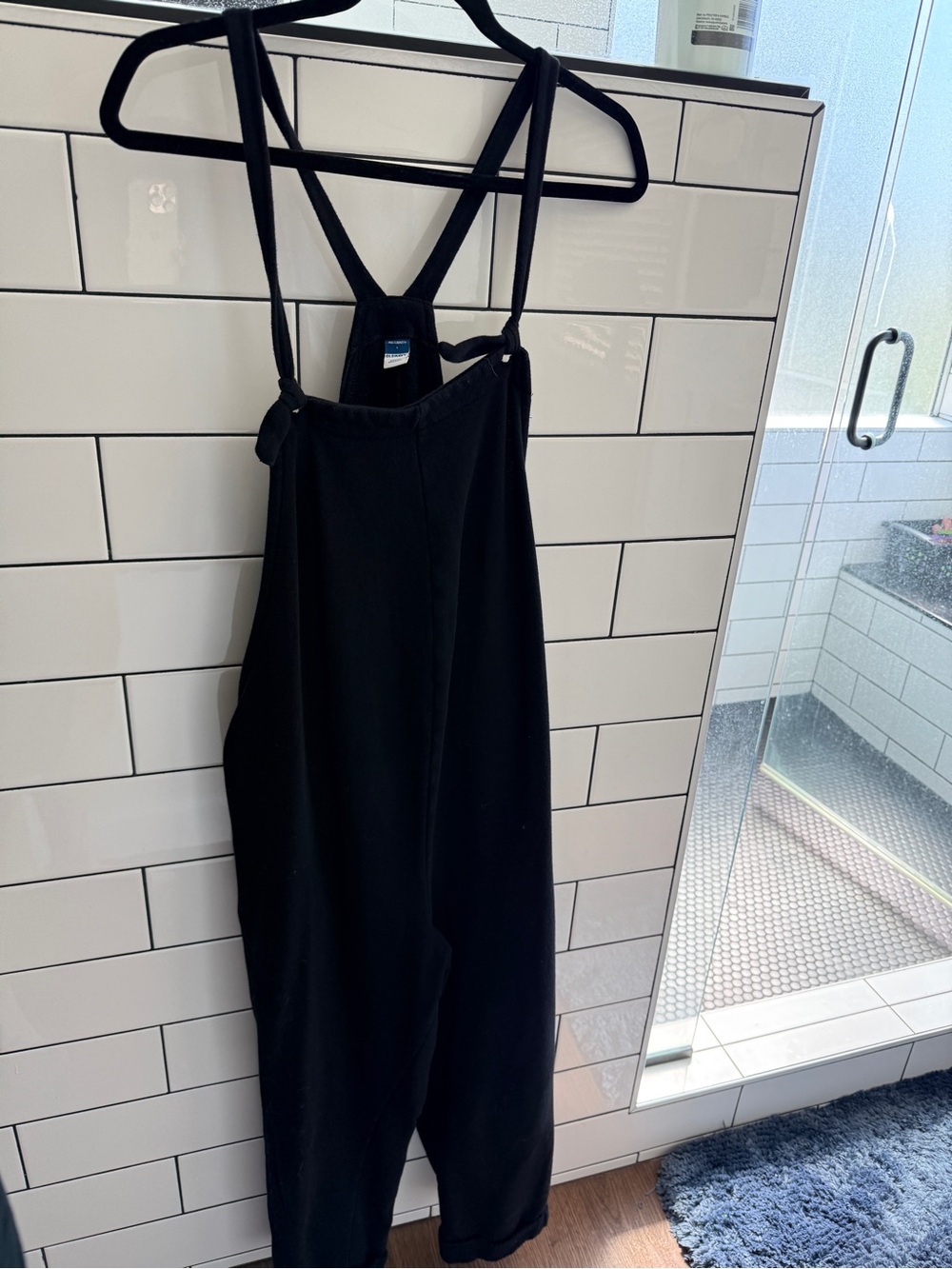 Old Navy Maternity fleece lined Black Sleeveless Jumpsuit